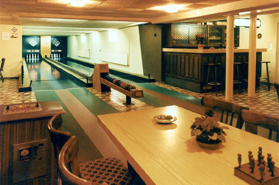 Die Kegelbahn im Hotel Gasthof Zur Krone in Beerfelden